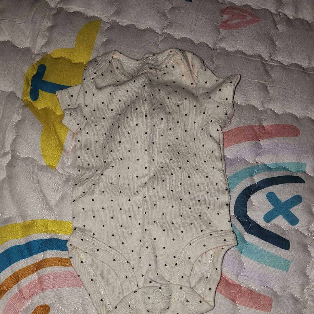 Polka Dot Cream Kids One Piece